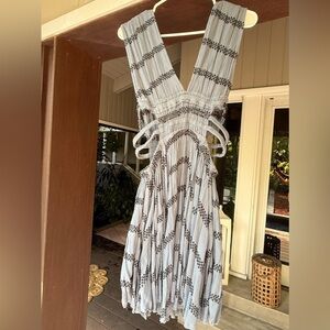 Beautiful blue Free People mini dress like NEW 💙